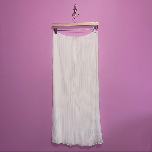 Sabo Penelope Skirt Women's Size Medium White Pleated High-Waisted Midi NWOT - Picture 9 of 13